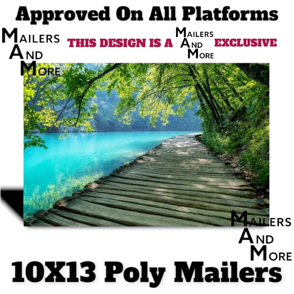 50 10X13 Poly Mailers Plitvice Lakes, Shipping Envelopes PRICE FIRM - Picture 4 of 8